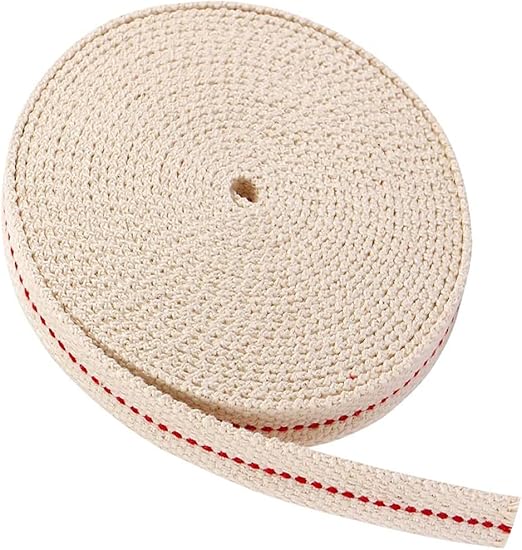 19.68 Foot Cotton Oil Lamp Wick, 1/2" Oil Lantern Wick, Cotton Lantern Wick Oil Lantern for Oil Lamps and Oil Burners