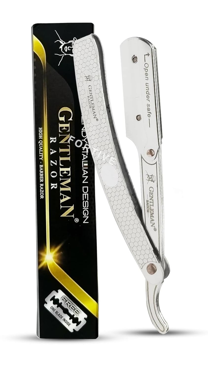 Fortive Light Weight Steel Handle Shaving Ustra Razor Stainless Steel Straight Edge Barber Salon For Gentlemen (B08CSSKP6H) Amazon Price History, Amazon Price Tracker