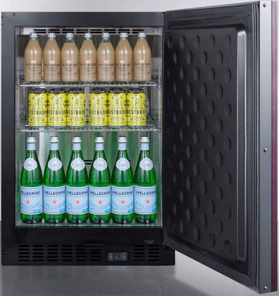 Summit 24” Beverage Center, 5.0 Cu.Ft. Capacity, Built-In Minibar, Panel Ready*- Scr610blsdif *Panel Not Included on Fridge.com - View 4