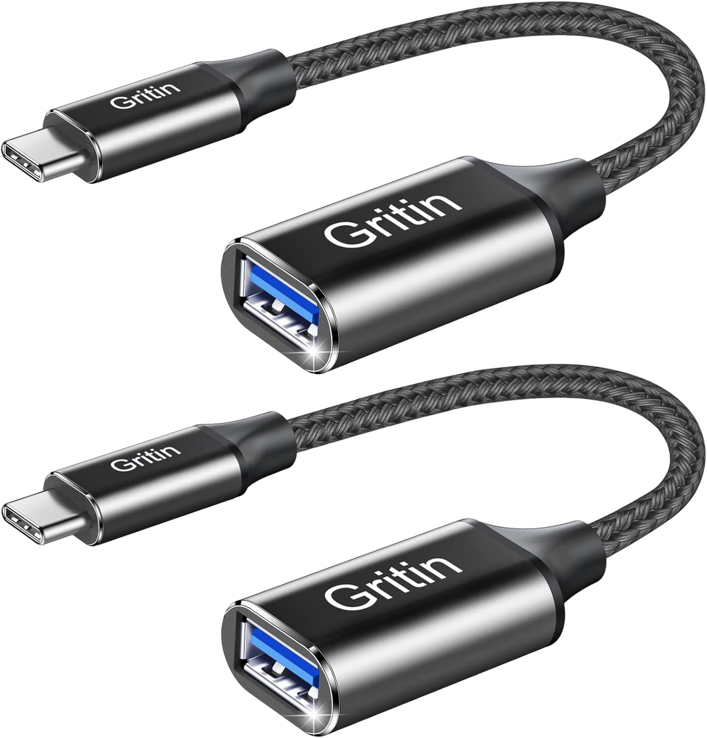 Gritin USB C auf USB 3.0 Adapter, OTG USB Typ C Adapter Kabel