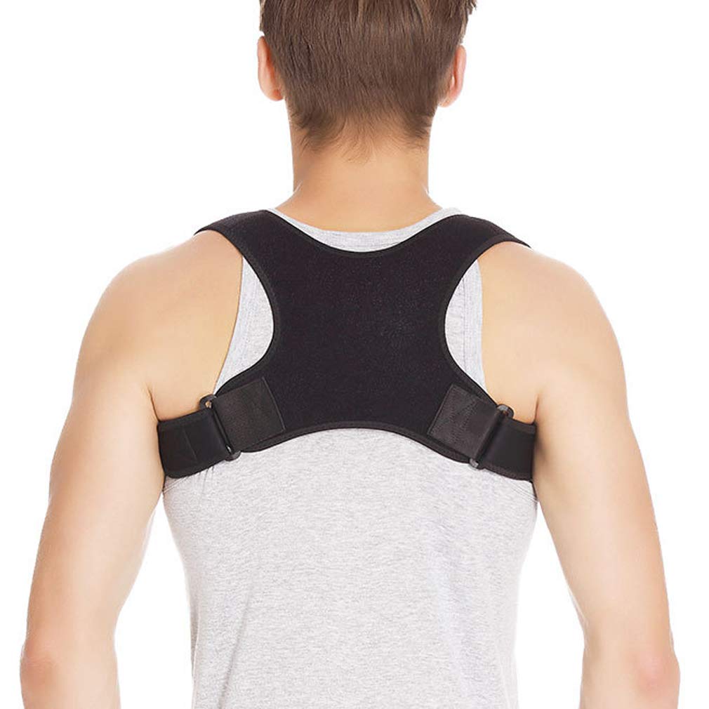 Bene Regolabile Fascia Posturale Spalle, Supporto Traspirante Migliorare Postura Correzione Che Fornisce Sollievo dal Dolore per Il Collo Schiena Spalle Unisex, S