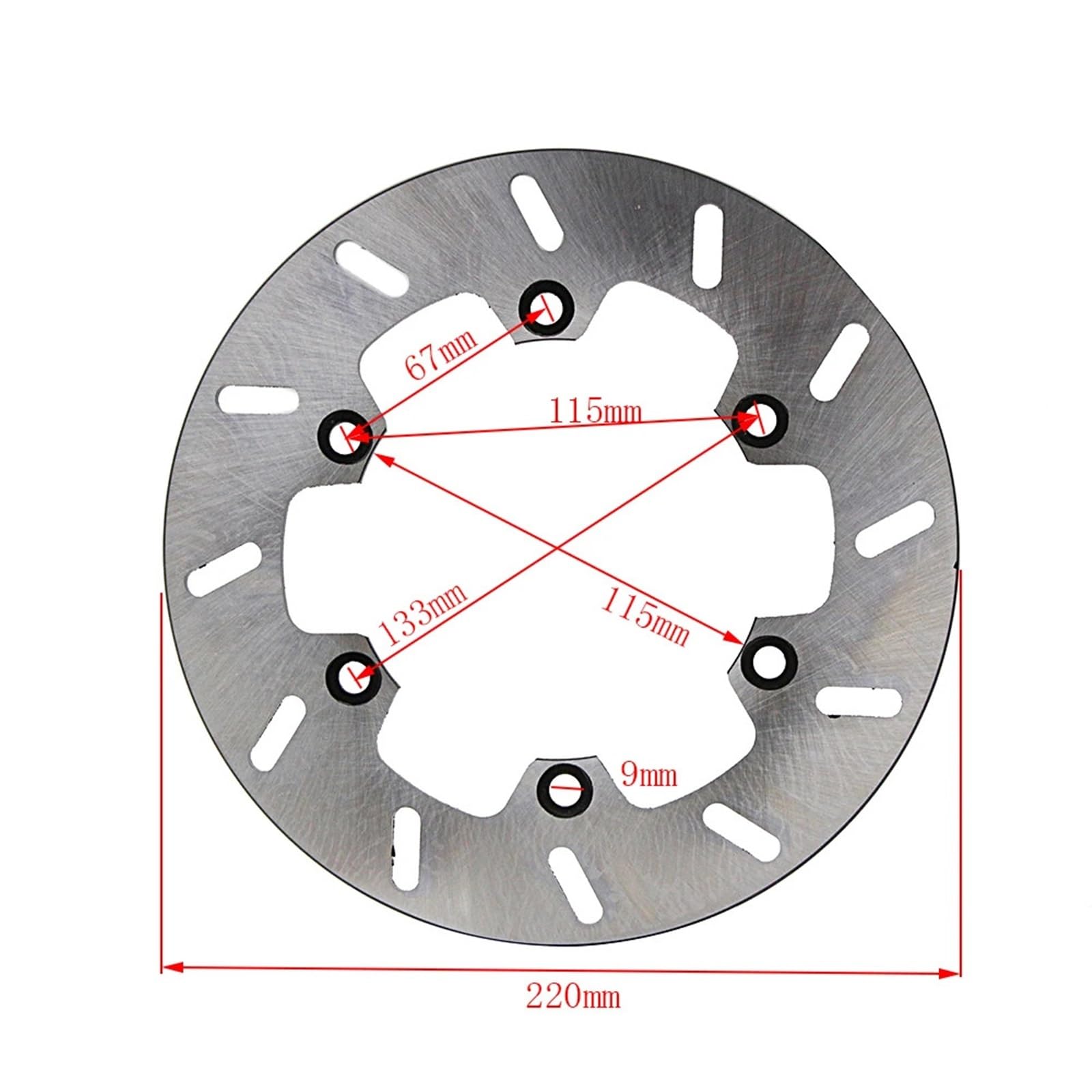 Disques de frein pour moto Disque de frein arrière pour Yamaha TDR 125 WR 125 WR250 WR400F WR500 YZ400F YZ490 YZ125 YZ250 YZ360 TT250 TT600E DT125R
