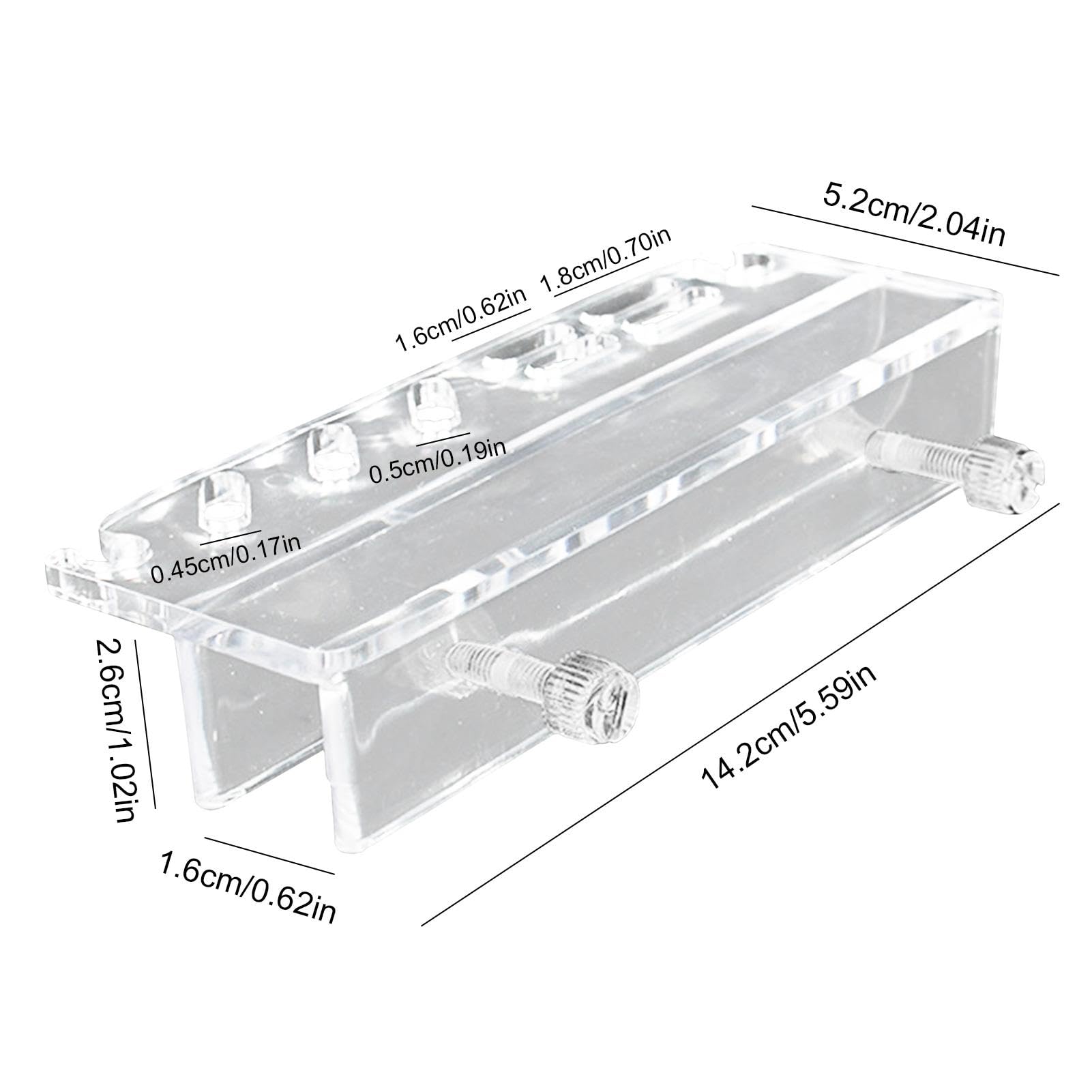 Porta Attrezzi Per Acquario - Organizzatore Acrilico 14,2x2,6x5,2cm - Foto 3