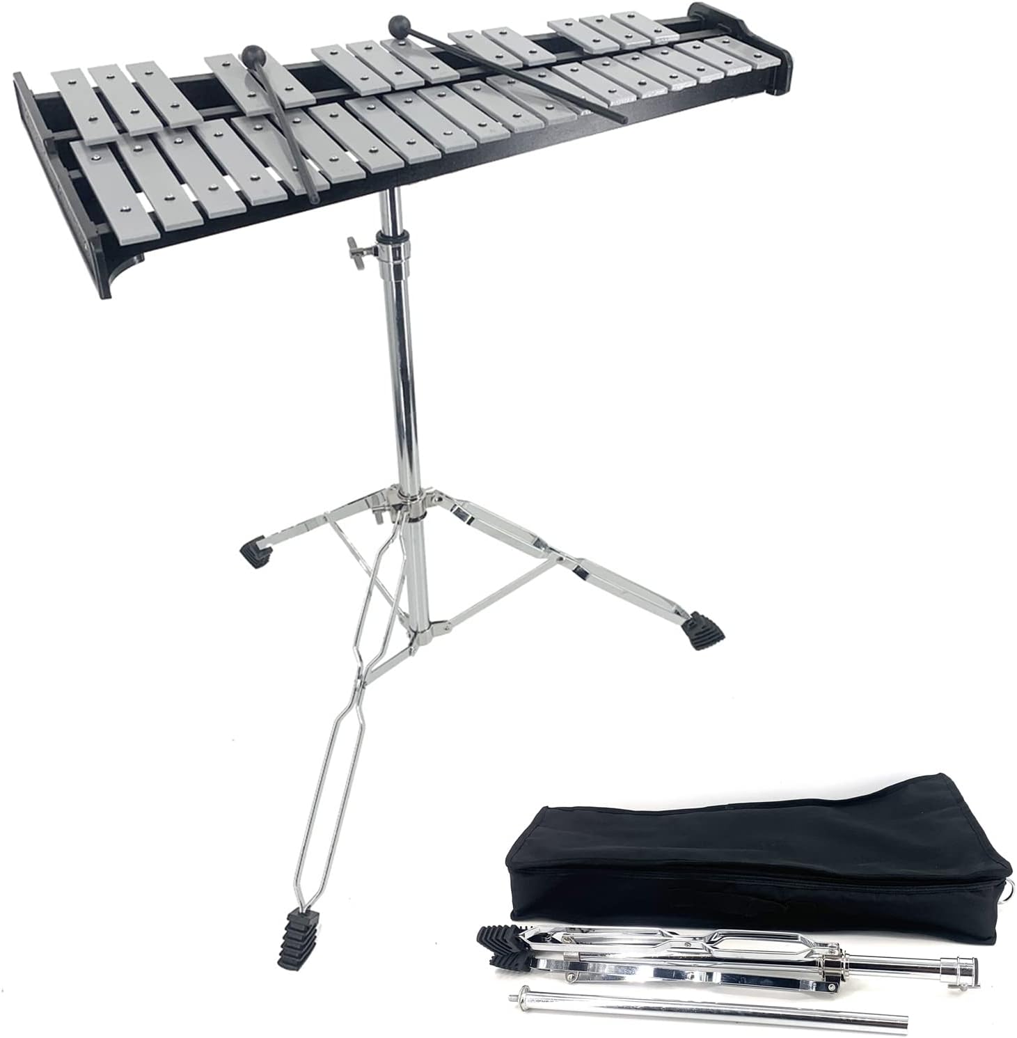 Lfhelper 32note Percussion Glockenspiel Bell Kit with 2