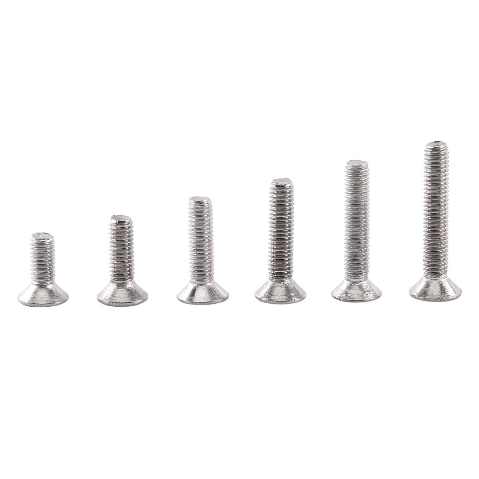 Socket Screw Esagonale Viti Tappo Testa Piatta In Acciaio Inox A2 - M8 X 1.25, DIN 7991, Per Chiave Esagonale Viti Din 7991 Esagonale Incassato