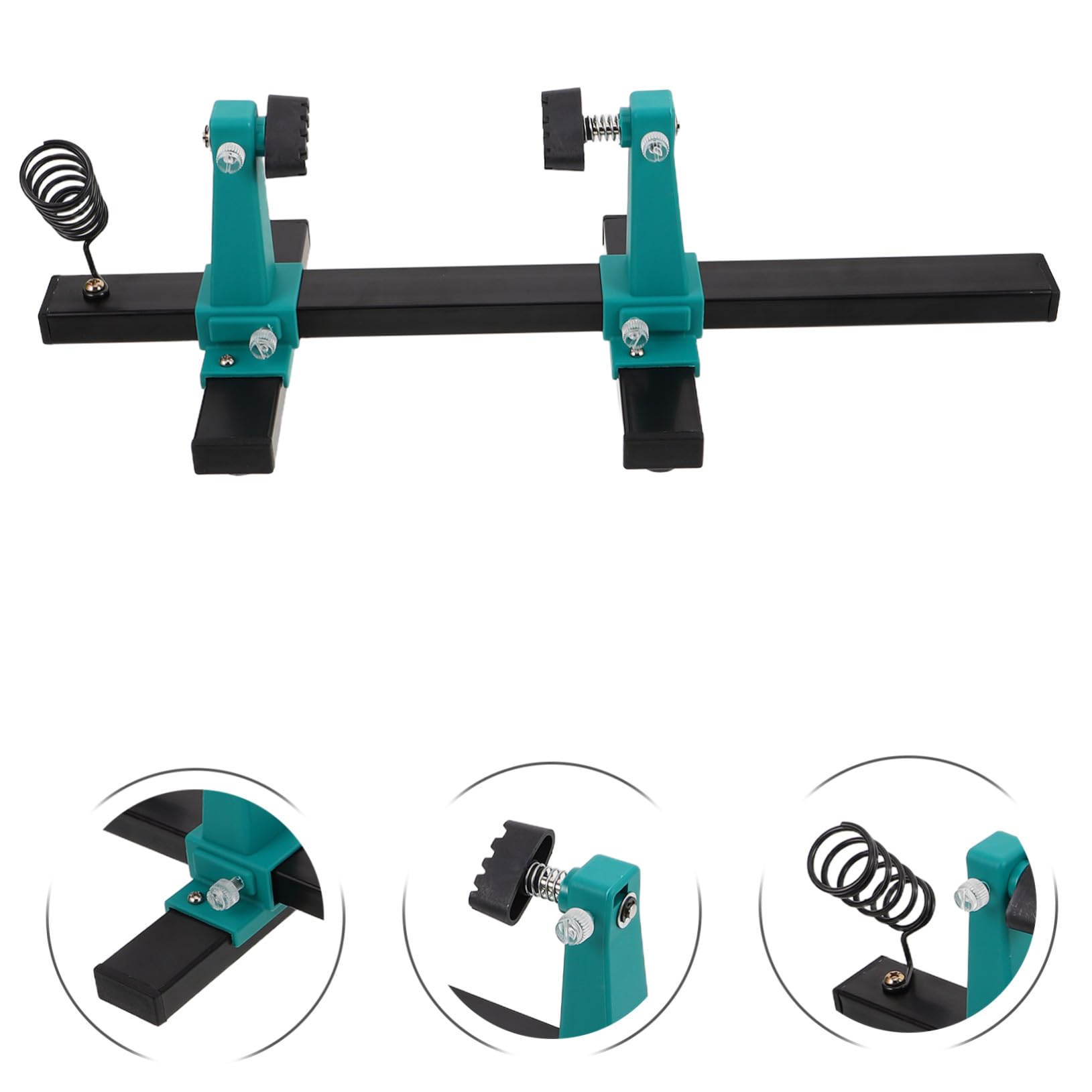 Soporte de soldadura titular de pcb portaherramientas fijo pcb soporte de placa de magnético ajustable abrazadera de soldadura planchar Negro