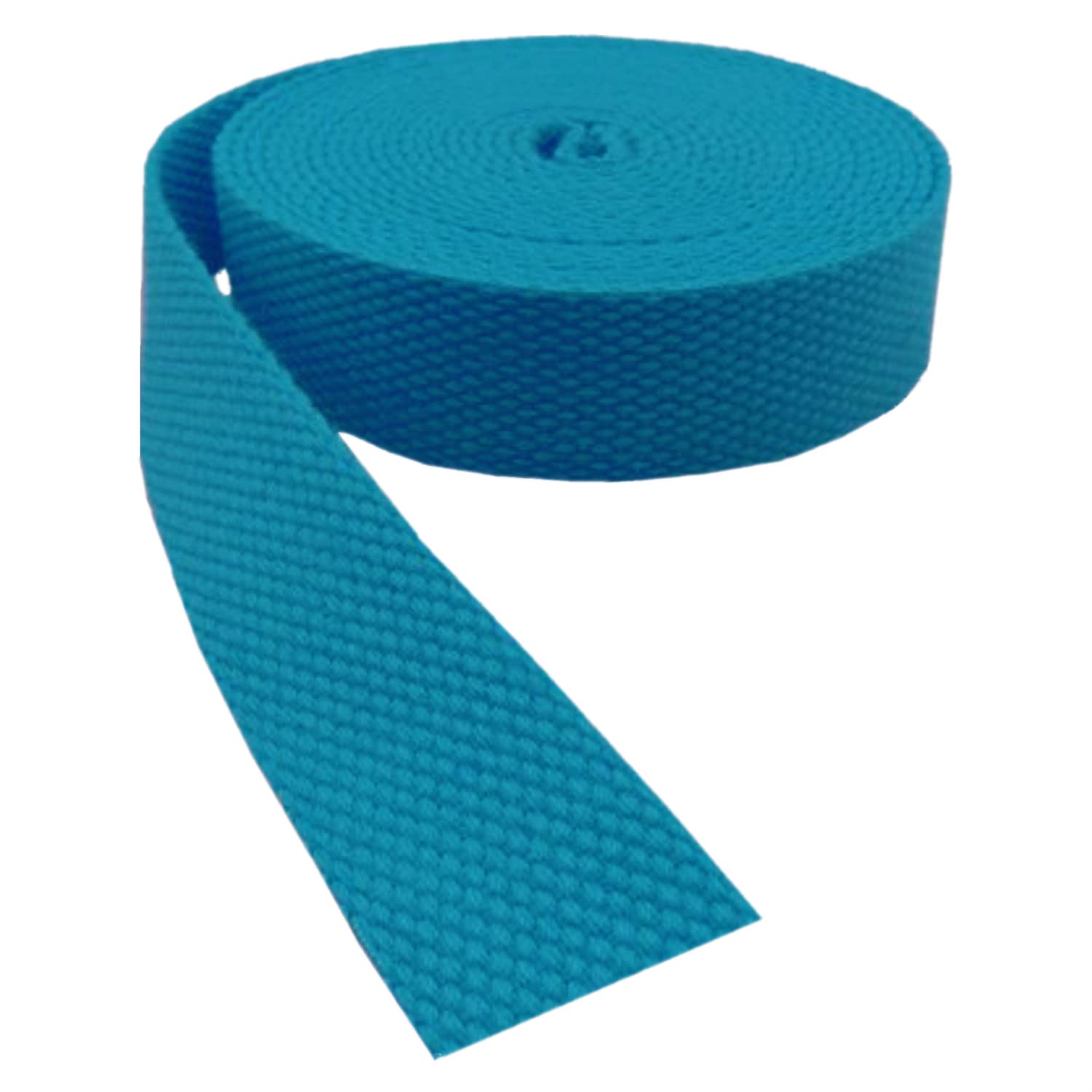 FGJsfhrDTU Webbing, Cotton Multicolor 20-50mm 9 Meters(Lake Blue,38 mm)