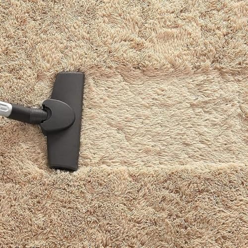 Image of Carpet for Living Room 5X7 FEET Modern Soft Shaggy Carpet Thick, Fluffy & 2 inch Pile Shag Rug for Your Kids Room, Bedroom & Livingroom (Beige)