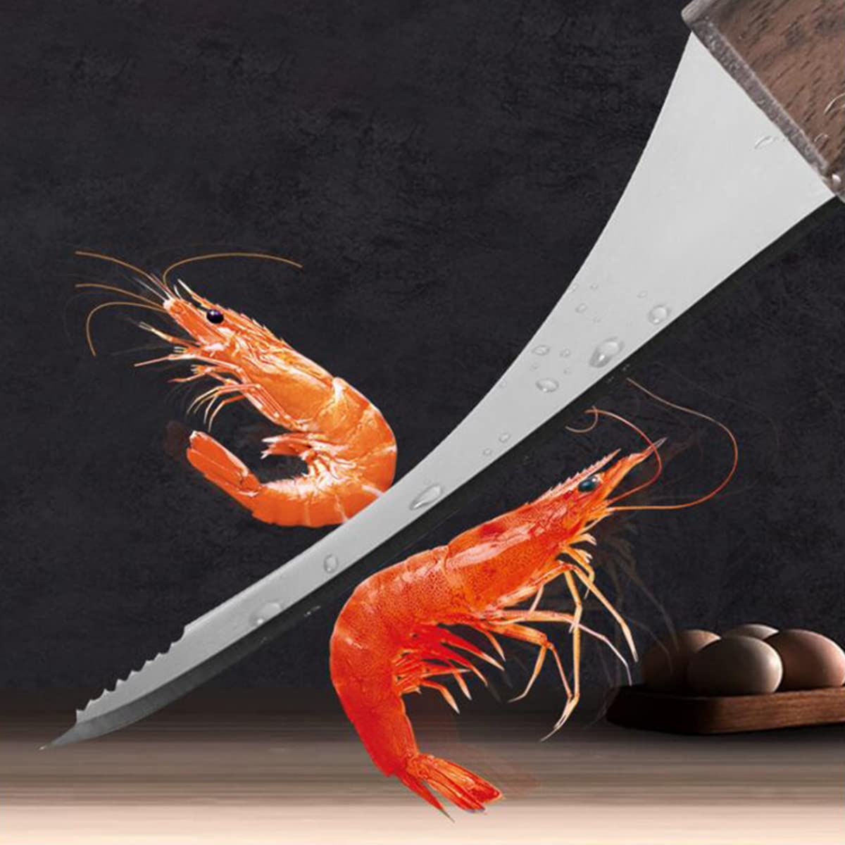 Set Coltelli Per Gamberetti Esshogo - 3 Pezzi, Per Sgusciare, Pulire E Eliminare Il Budello - Foto 7