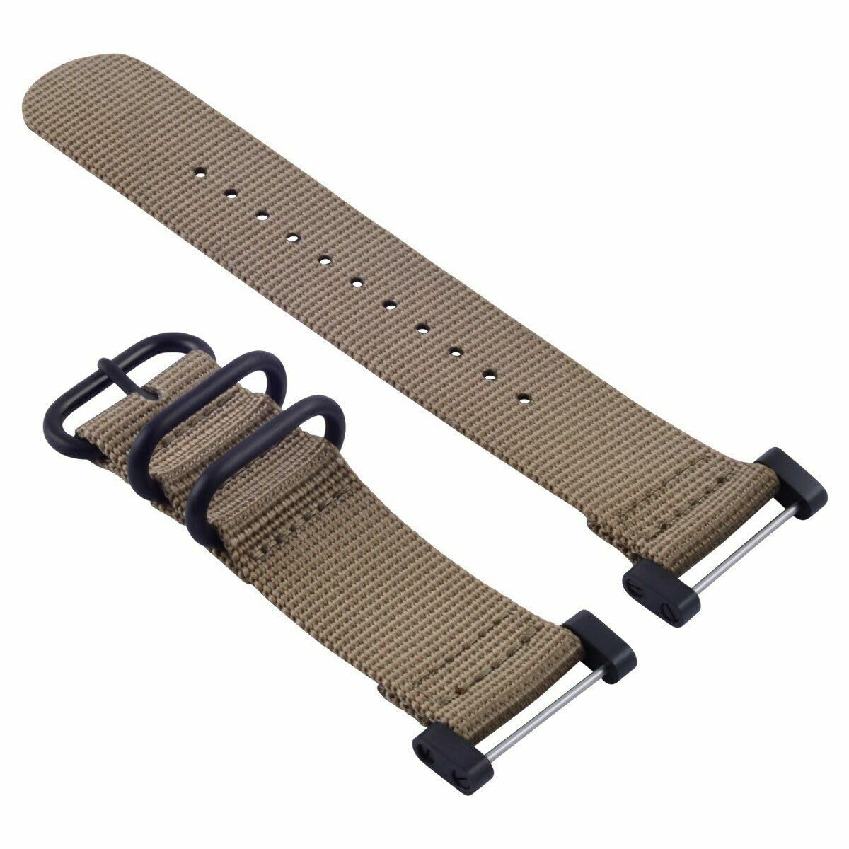 Ewatchparts Compatible With Suunto Core Nylon Strap Diver Watch Band Lug Adapter Set 3 Rings Pvd Sand-image-23