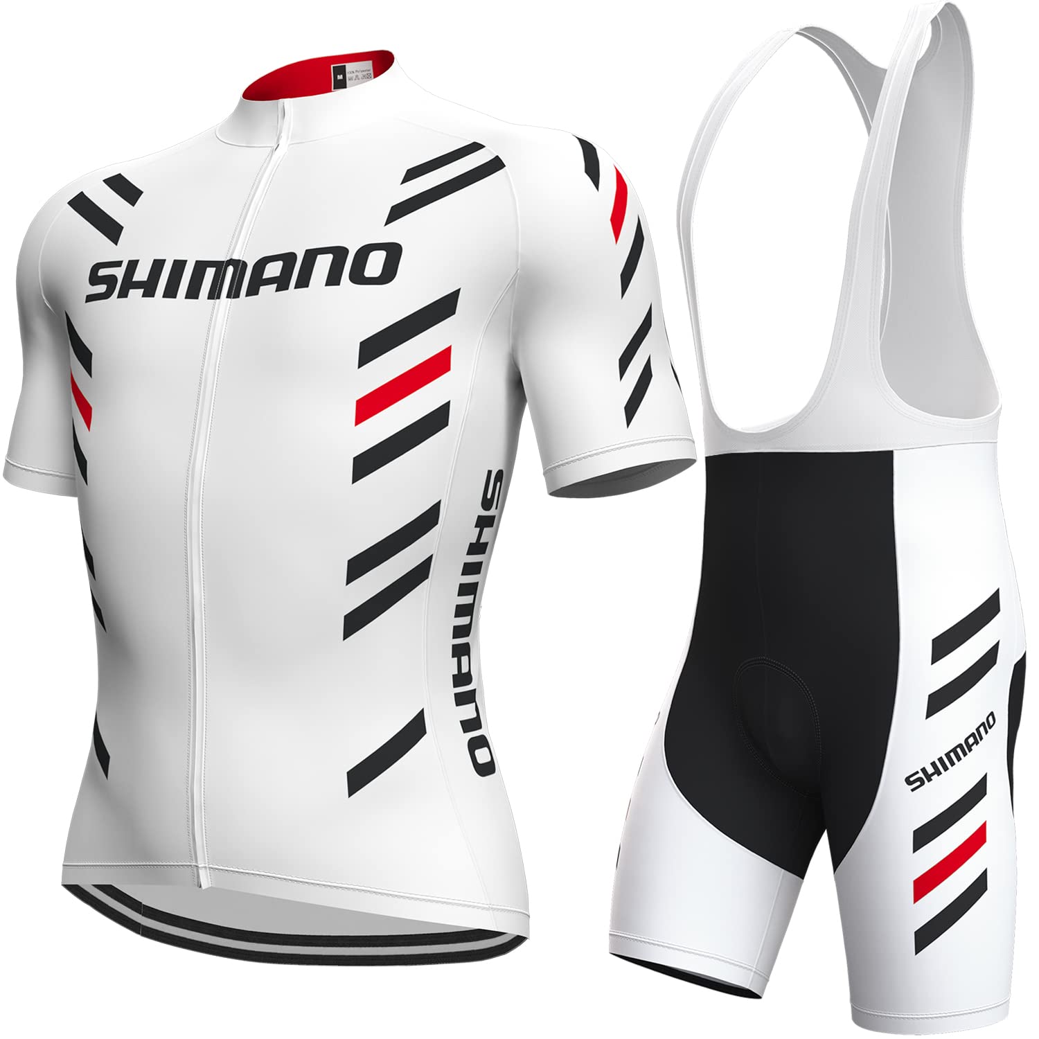 associacy Herren Fahrradbekleidung Set Kurzarm Trikot & 4D Gel-Polsterten Radshorts