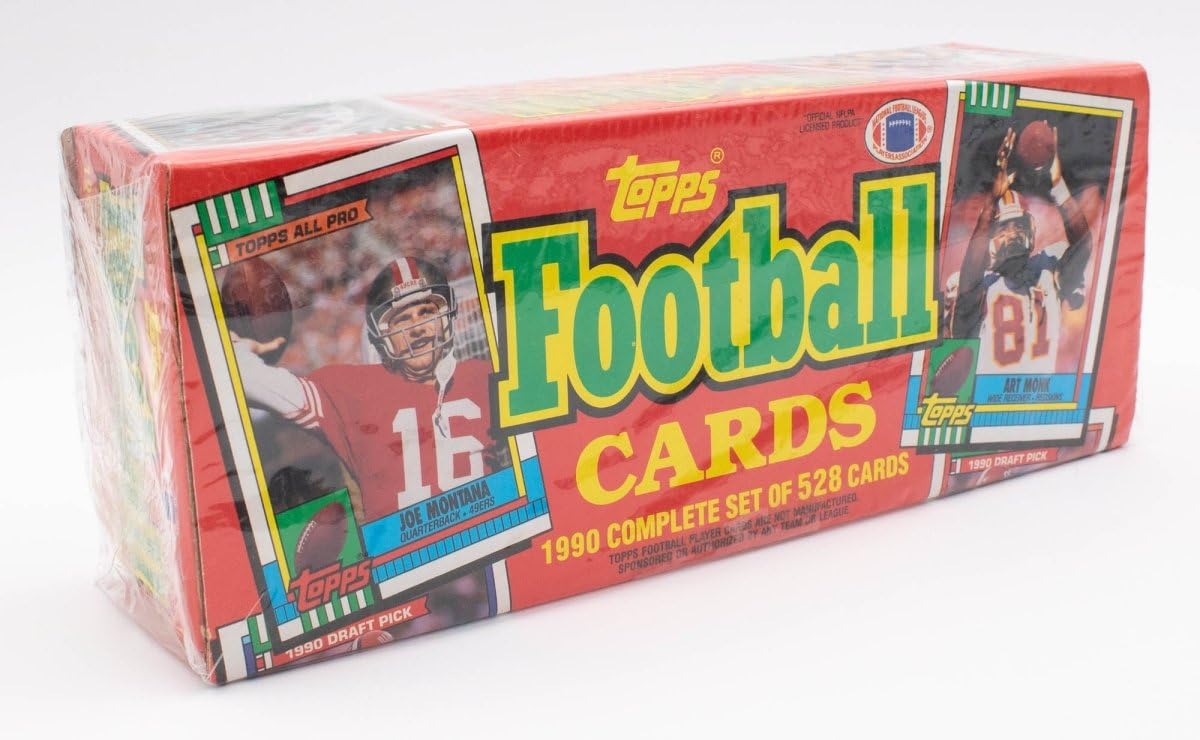Amazon.com: 1990 Topps NFL Football Factory Sealed Complete 528 Card Set :  Collectibles & Fine Art