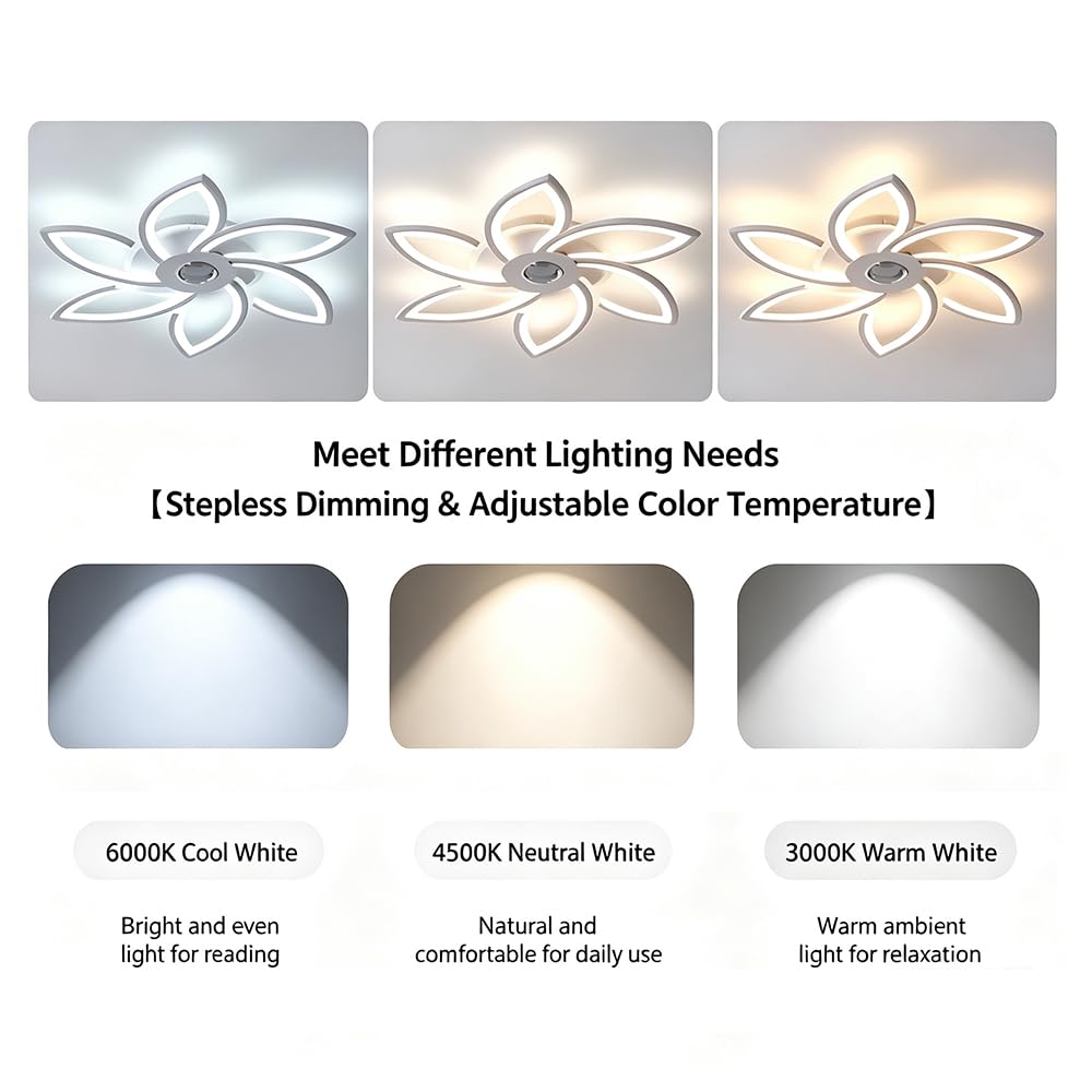 LED Plafoniera Lampada Da Soffitto Dimmerabile Cambio Colore, Telecomando Controllo Tramite App Petali Creativi Altoparlante Bluetooth RGB Lampada Musicale Per Soggiorno Camera Letto,A