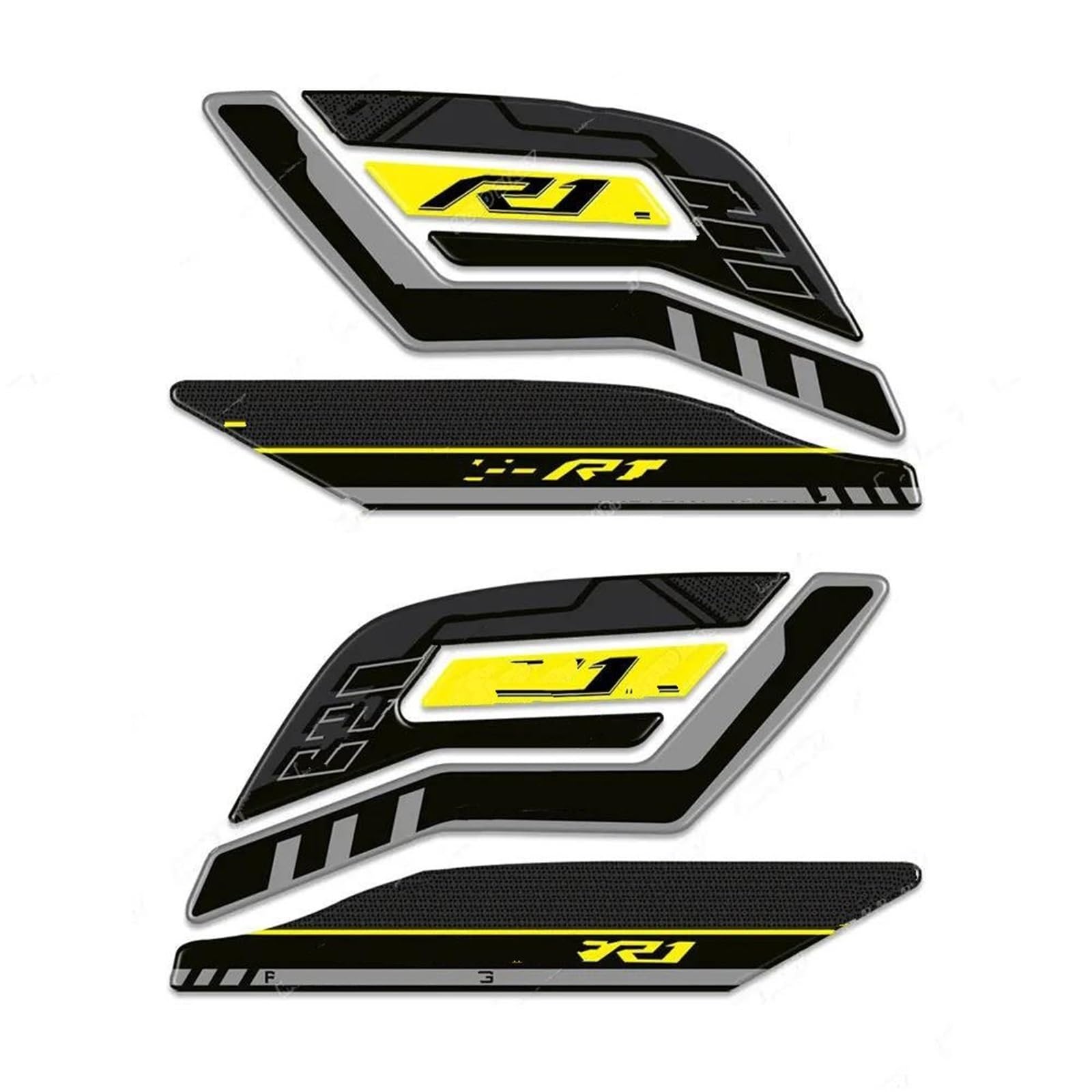 Slimes Gold1 Motorcycle Fuel Tank Pad Stickers Protector Decals For Yamaha Yzf R1 R1m Yzfr1 2015-2023(Gold1)