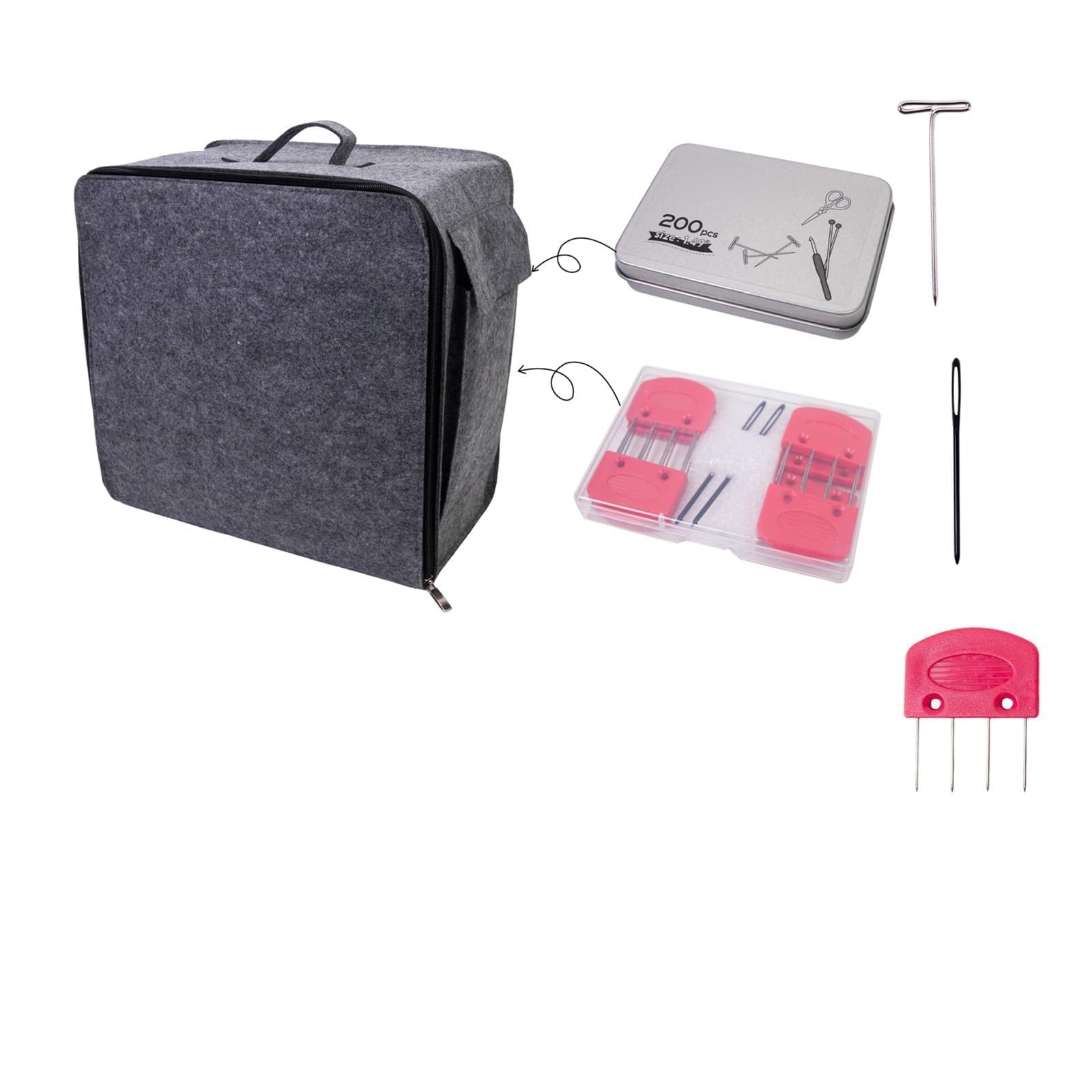 YROHGKPN 32x32cm Knit Blocking Board Knitting Pad Knit Comb T Pin Sewing Needle Set for Granny Square Making Craft Mat