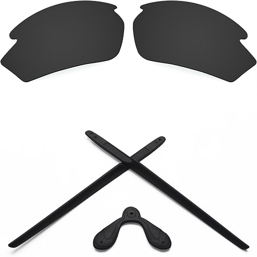 Replacement Lenses &amp; Earsocks Rubber Kits for Rudy Project Rydon Sunglasses (Black-Polarized)