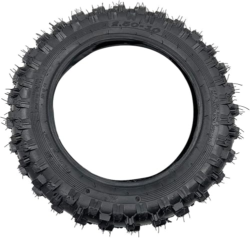 Miniatura 2 de Juego de neumáticos todoterreno y tubo interior de 2.5-10 pulgadas, la mayoría de neumáticos de motocross de 49 cc, 50 cc, 70 cc, juego de 2