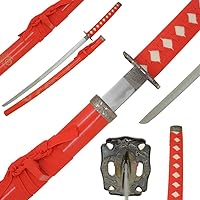 Vista 14 de Snake Eye Tactical Espada samurái katana de dos tonos con soporte de espada gratis