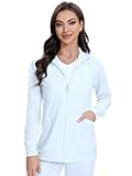 COZYFIT Scrub Jackets for Woman, Zip Front Nurse Jacket, 4-Way Stretch Fabric