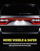 Vista 7 de Luces LED para matrícula, conjunto de lámpara blanco brillante, reemplazo compatible con Dodge Durango 2014, 2015, 2016, 2017, 2018, 2019, 2020