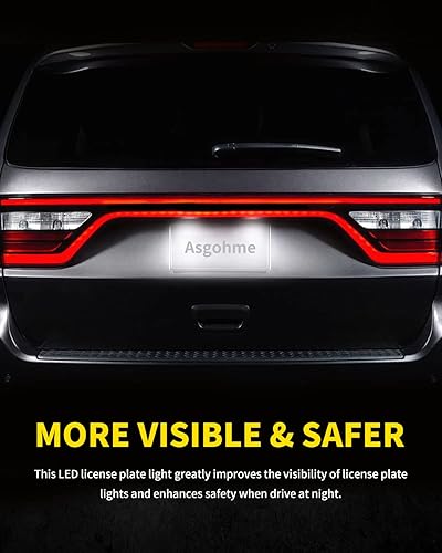 Miniatura 7 de Luces LED para matrícula, color blanco brillante, repuesto compatible con Dodge Durango 2014, 2015, 2016, 2017, 2018, 2019, 2020, 2021, 2022,