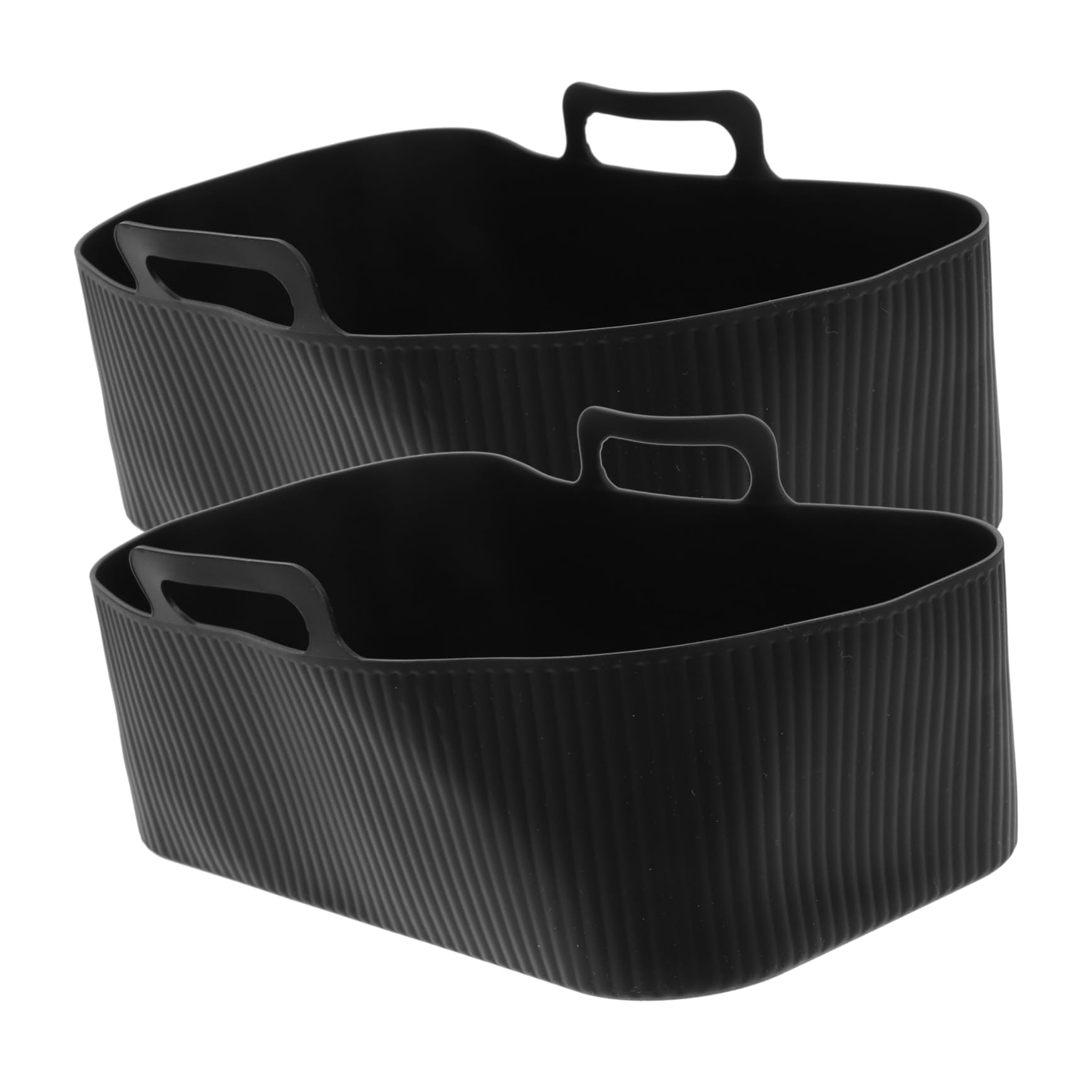 2pcs Air Fryer Silicone Baking Tray Non-stick Kitchen Tool for Easy Cleanup for Air Fryers and Oven Use