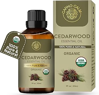 Carno Calm Cedarwood Essential Oil | 100% Pure & Natural Cedar Oil | for Hair, Skin, Focus, Wood | Woody and Earthy Aroma ... Price In India