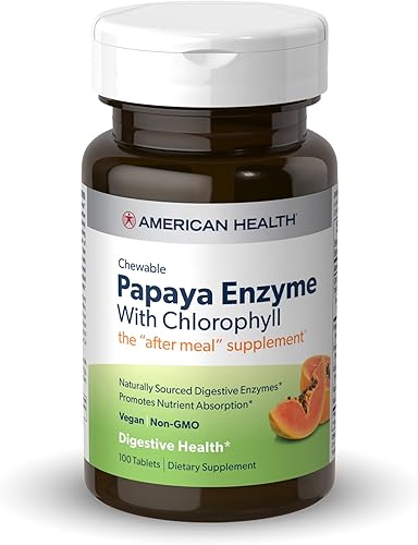 Miniatura 10 de Tabletas de enzima de papaya con clorofila masticables de la marca American Health 43596-Parent 1 1