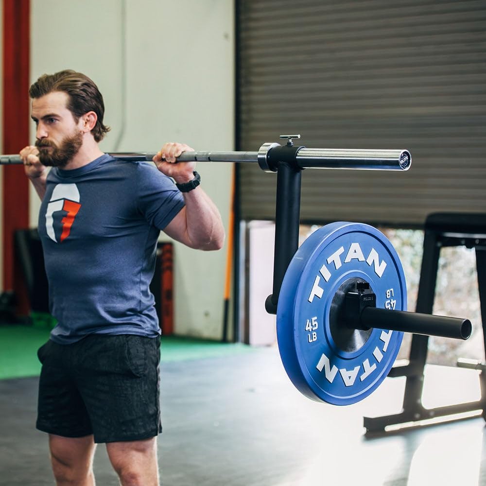 Amazon | Titan Fitnessキャンバーバーアタッチメント、ドロップ高さ15