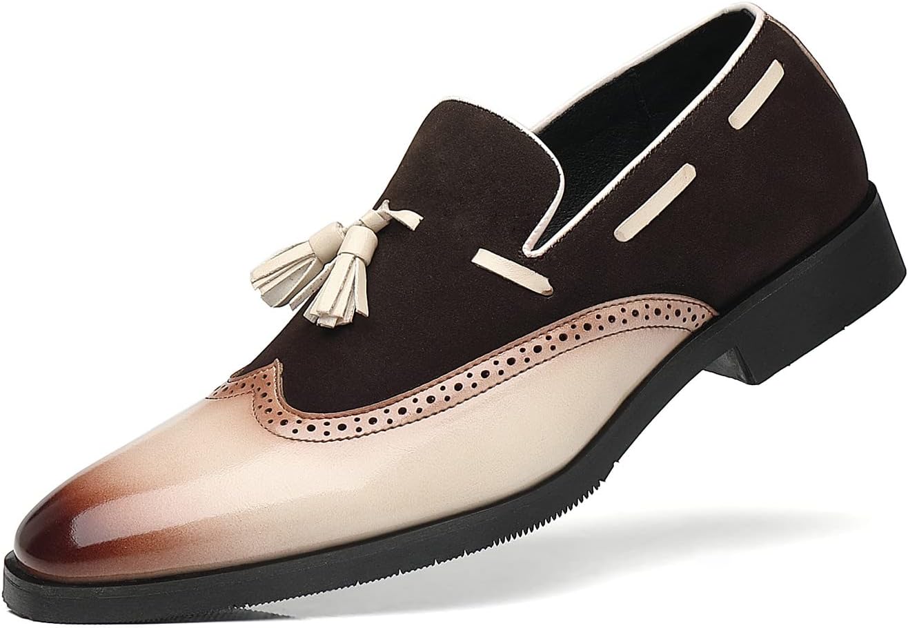 Santimon Mens Loafers - Antique Leather Comfort