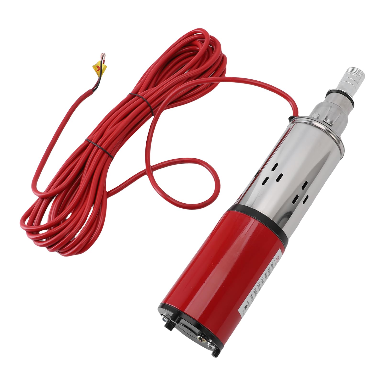 Luqeeg Bomba de Pozos Profundos Sumergibles 36V 340W, Flujo de 6.6gpm, Bombas de Agua Solar de 196 Pies con Salida de 1 Pulgada, Sumergible de Pozo Profundo de Acero Inoxidable para Industrial,