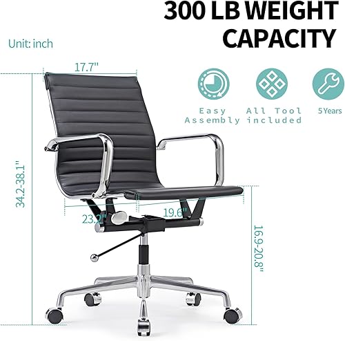 Miniatura 72 de Silla de oficina giratoria con reposabrazos y ruedas, cómodo asiento ajustable para juegos para adultos, silla de trabajo resistente para oficina en