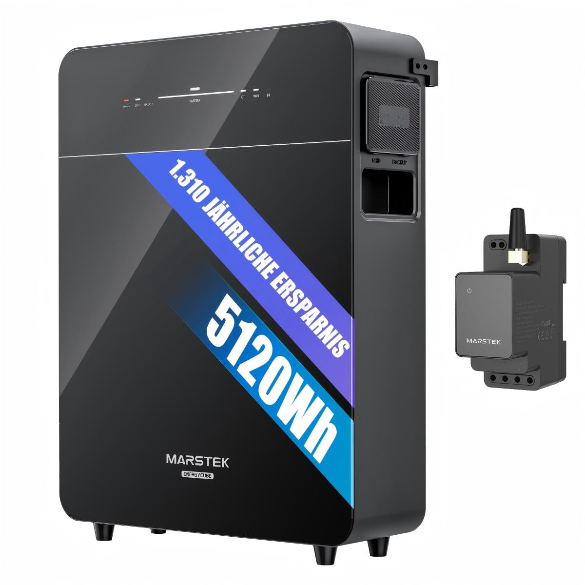 5,12kW Venus-E 3.0 New Vesion Balkonkraftwerk Speicher+CT002 Smarter Zähler 0% VAT, Jährliche Einsparungen von 1,310 €. MARSTEK AC-gekoppeltes Energiespeichersystem All-in-One Solarspeicher
