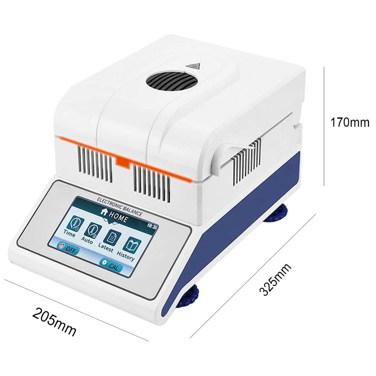 Medidor Electrónico de Humedad, Analizador Digital Humedad con Calefacción Halógena, Analizador de Humedad Halógeno para Pruebas de Humedad en Polvo, Hierbas, Té