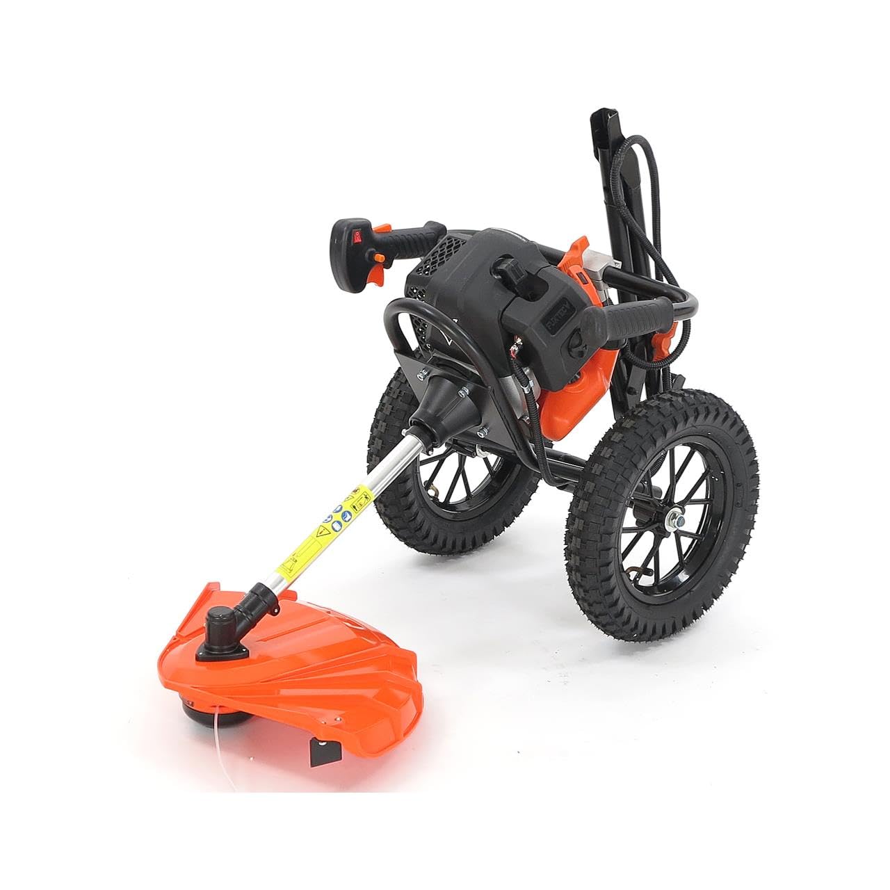 Podkaszarka Spalinowa FUXTEC FX-FSR152, Silnik 52 cm3, 3 KM, Duze Kola Pneumatyczne, Skladana Konstrukcja, Ergonomiczna i Mobilna