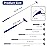 Kuvvfe 2 Pack Portable Extendable Back Scratcher, Stainless Steel Telescoping Back Scratcher with Beautiful Present Packaging(Blue)