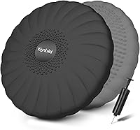 Vista 1 de Cojín Tambaleante, Asiento Wiggle Extra Grueso para Niños Sensoriales, Disco de Equilibrio Antideslizante con Bomba de Inflado para Fuerza Central