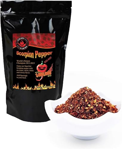Miniatura 4 de Magic Plant - Pimienta en polvo Red Scorpion Butch, 2.2 lbs a granel - 1.2M+ SHUs - Calor extremo, sabor dulce y afrutado, chiles molidos finos