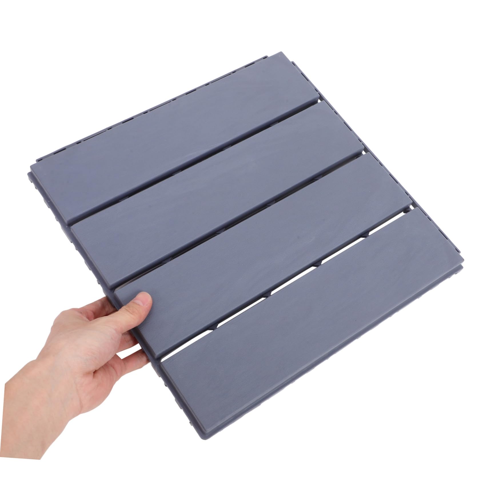 Uonlytech 6 Baldosas de Plástico Pp para Suelo de Patio y Baño, Instalación Fácil y Desmontaje Sencillo, Ideales para Decoración de Exteriores y Terrazas