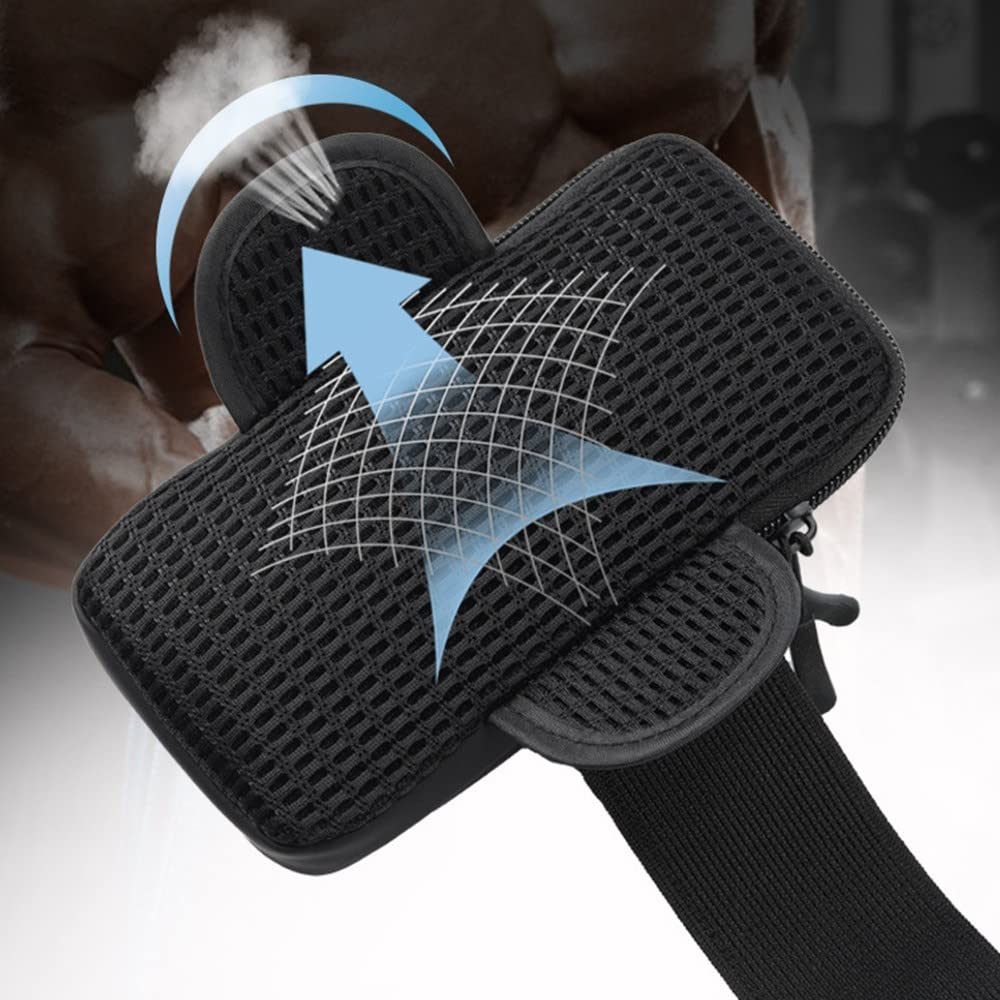 DONGKER Fascia Braccio Sportiva, Porta Cellulare Impermeabile per Correre Borsa Bracciale Regolabile per Corsa Running