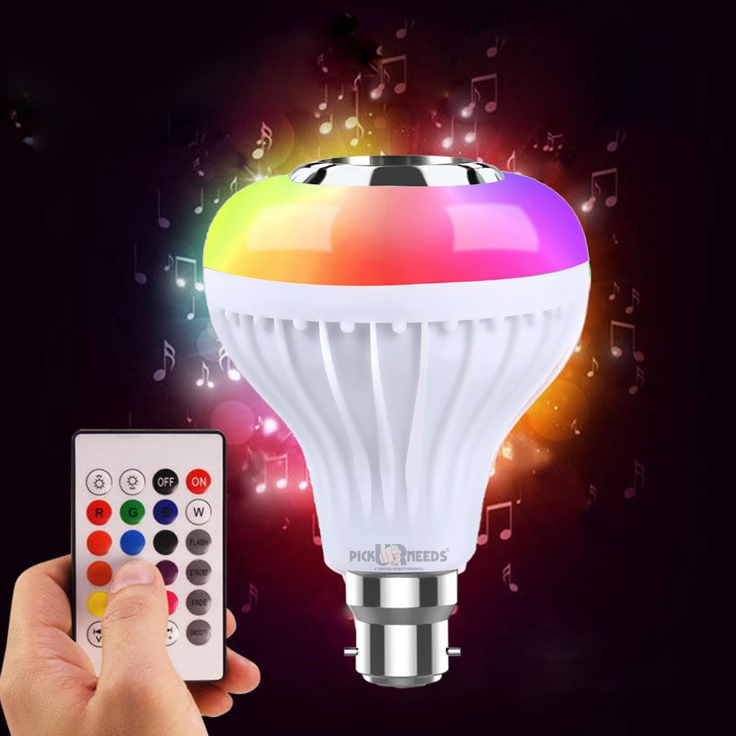 Pick Ur Needs Bluetooth Speaker Smart Lighting Music Bulb Color Changing With Remote Control (B0BD58KLRL) Amazon Price History, Amazon Price Tracker