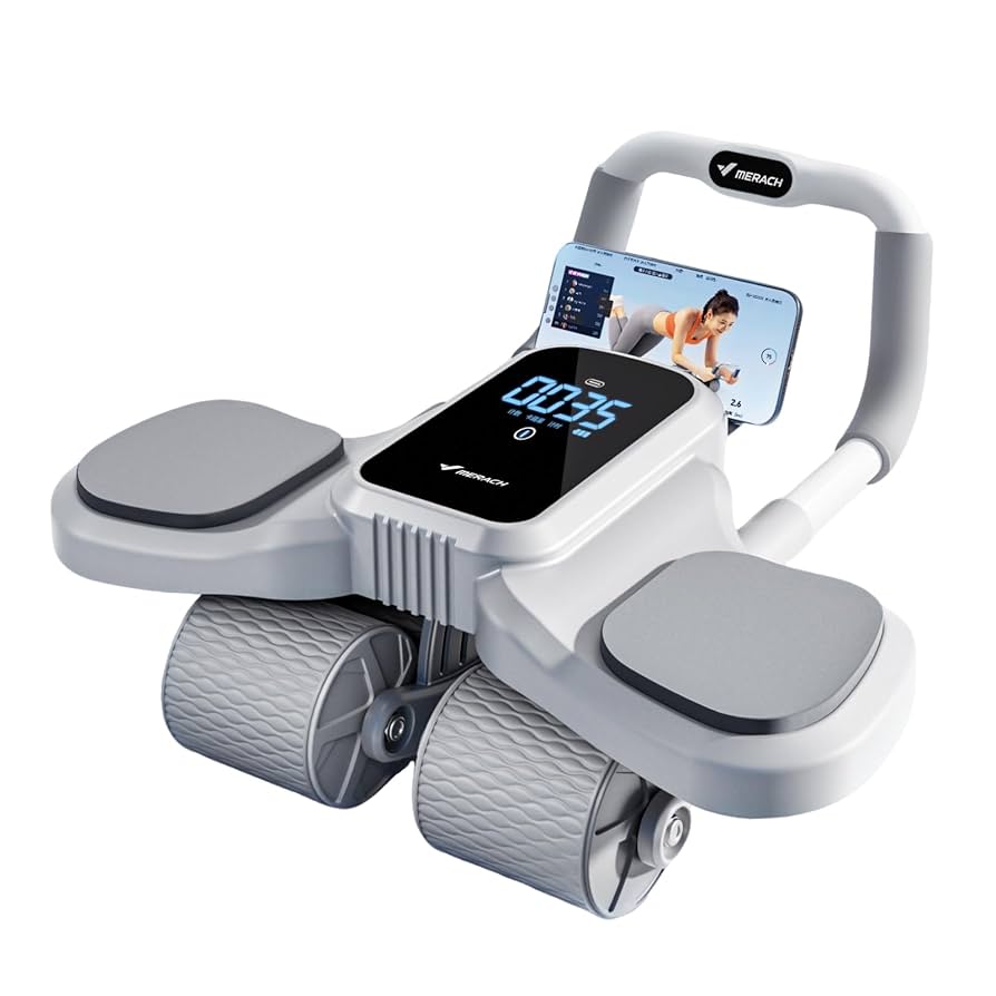 MERACH (メリック) 腹筋ローラー 膝マット付き プロ 腹筋 ローラー 静 Amazon.co.jp: MERACH 腹筋ローラー 膝マット付き アブホイール