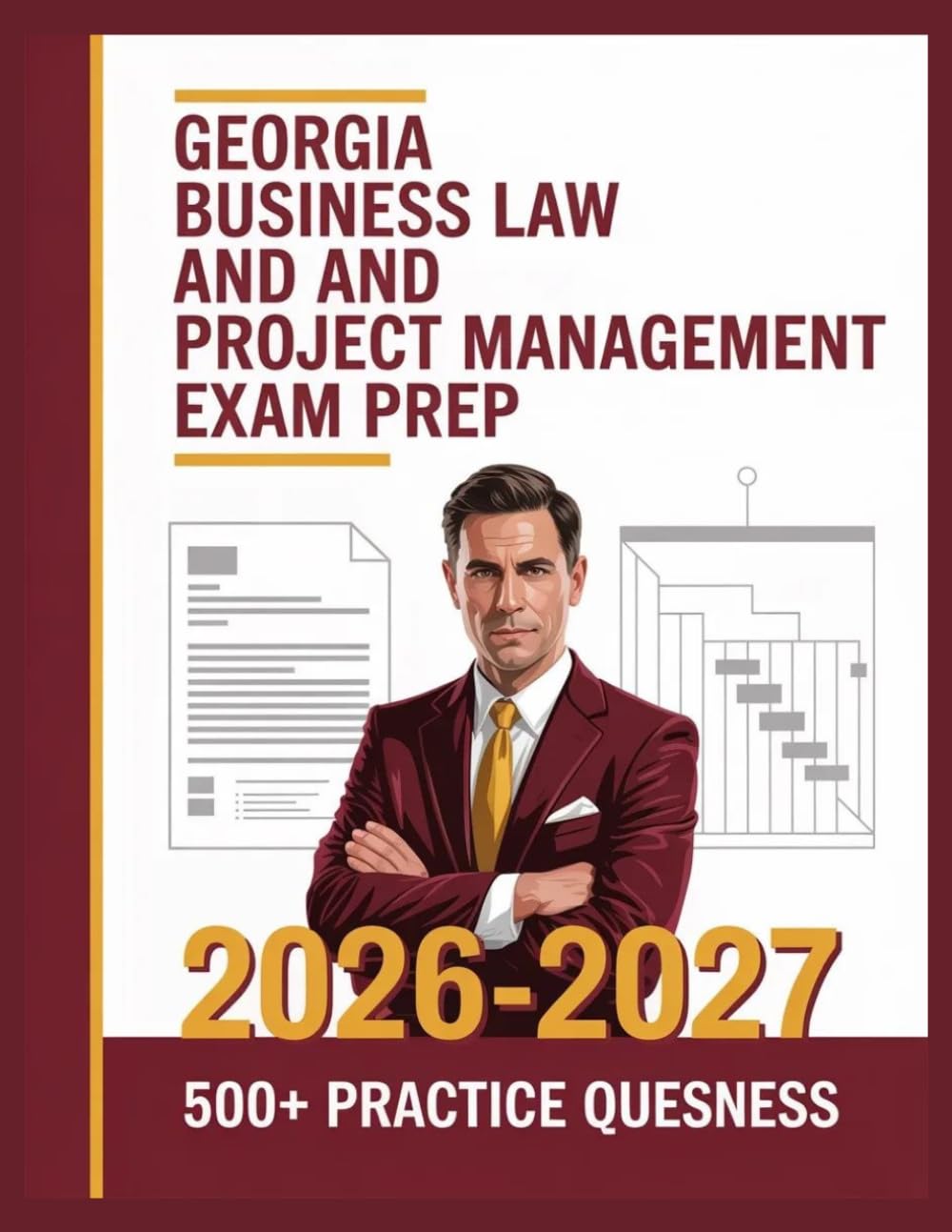 Georgia Business Law and Project Management Exam Prep 2026-2027: Complete Subject Overview with 500+ Practice Items, Answer Keys, and Step-by-Step Explanations