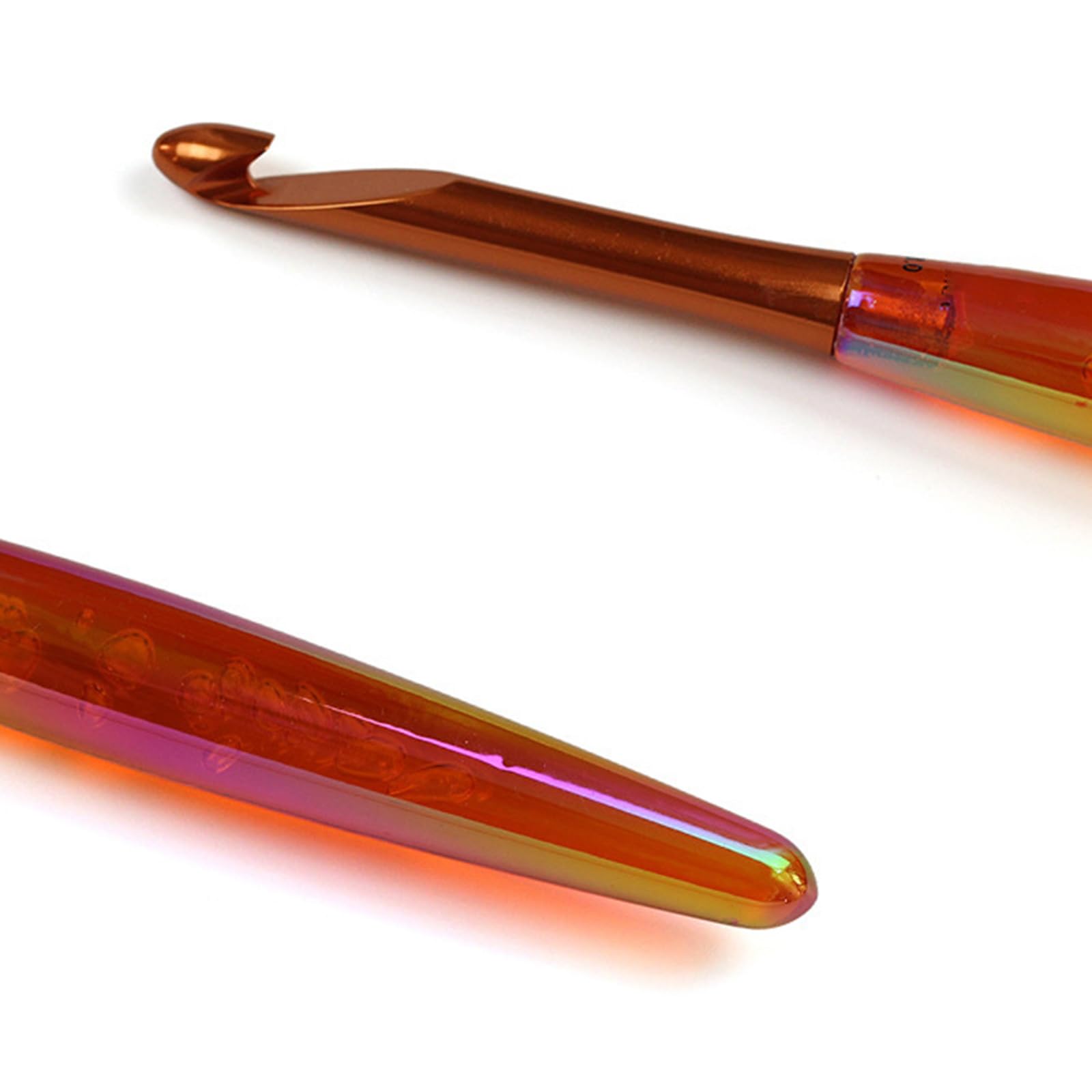 10 Uds Gancho de ganchillo ergonómico de 3, 0-8, 0mm para tejer