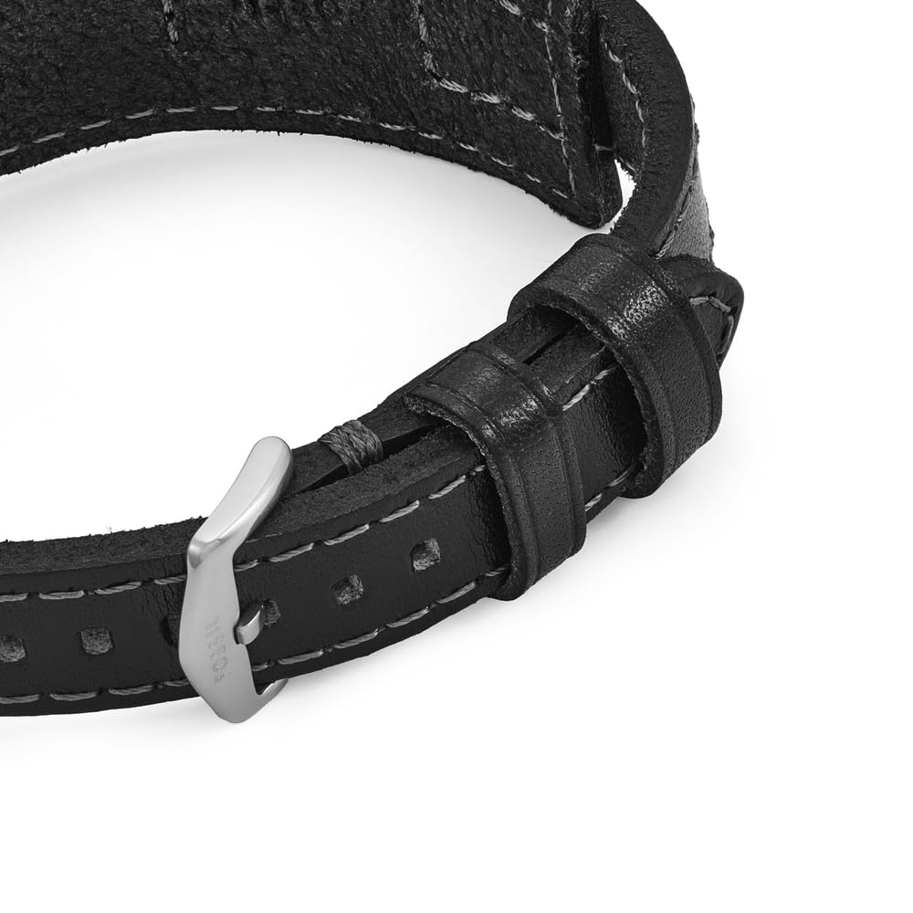 Fossil Herren Leder mit Schnallenverschluss Armband