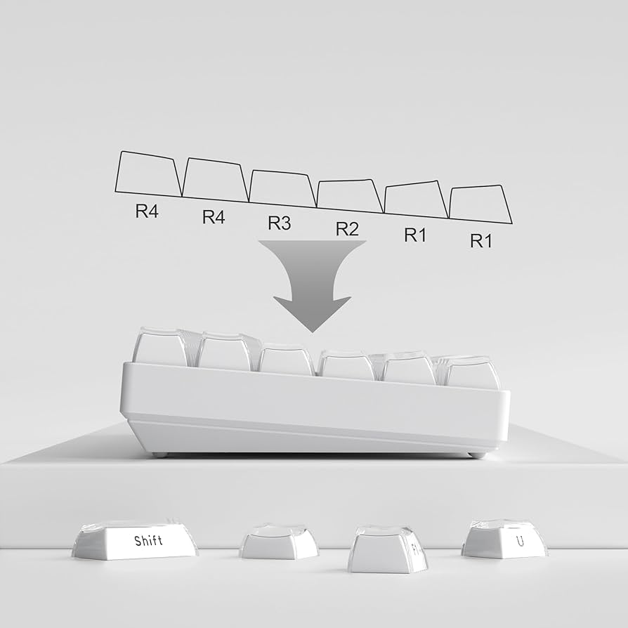 Amazon.co.jp: キーキャップ 113キー クリスタルクリアキー