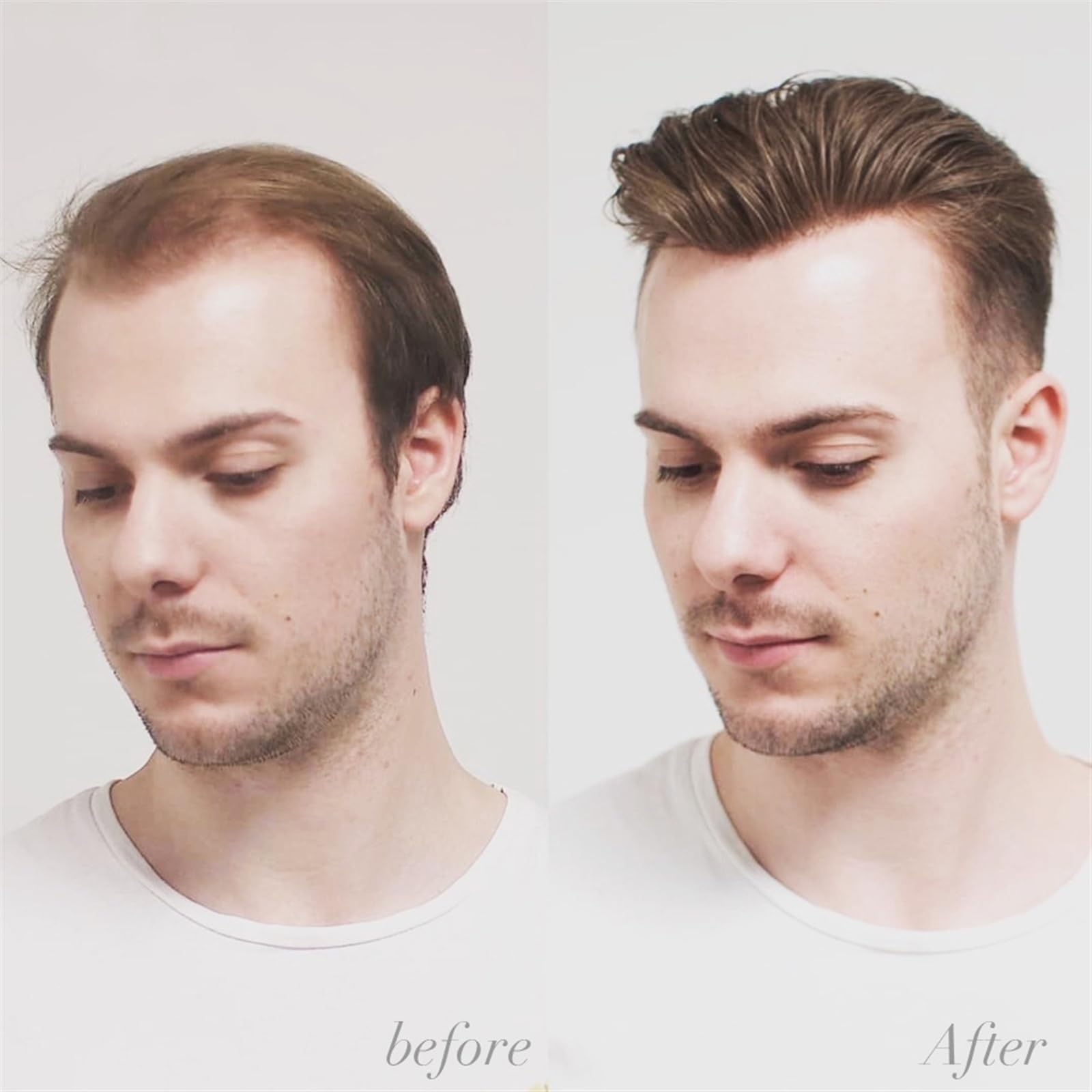 Peluca de Pelo Tupé for hombres Prótesis de cabello humano Frontal y parte superior de encaje francés con perímetro de piel fina de PU Hombres Tupé Unidad de sistema de reemplazo de cabello indio natu