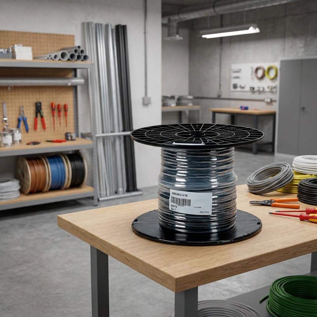 Suinga Cable Eléctrico Manguera 13 Hilos 1 mm² | Rollo de 75 Metros | Cable Multiconductor Flexible para Instalaciones Eléctricas | Manguera Eléctrica Resistente y Versátil