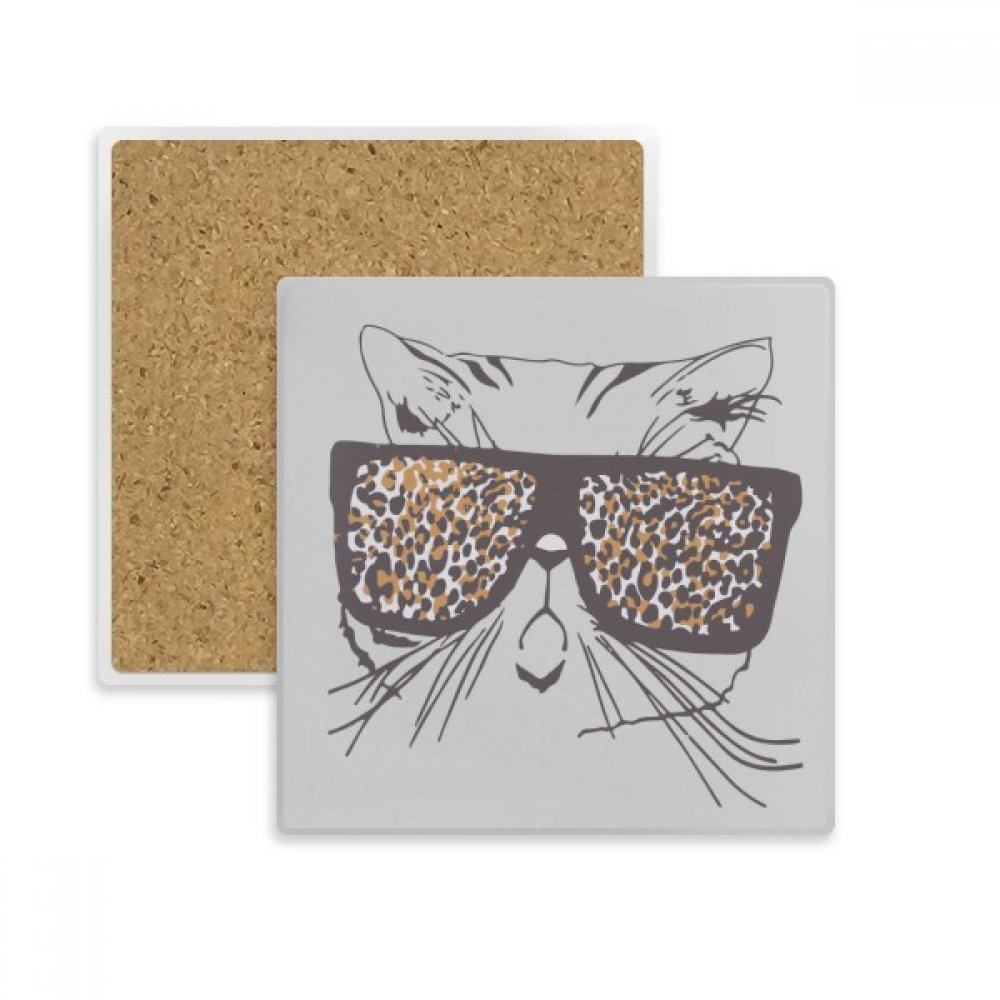 Coaster absorbant chat léopard pour vos pauses café