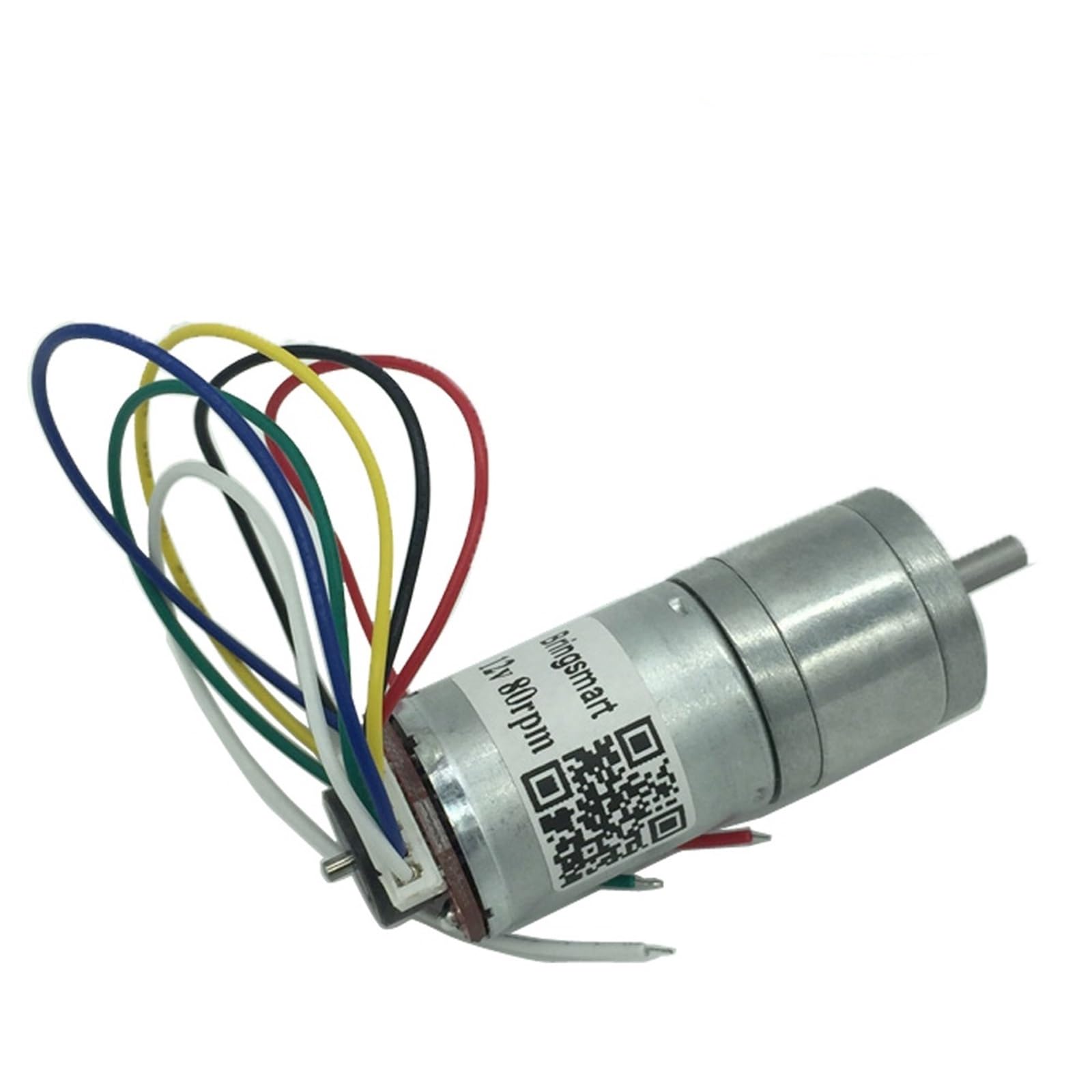 JGA25-371 enkoder motoreduktora 12 V DC, 18-1930 obr./min, odwrócona regulacja prędkości, silnik elektryczny (1 szt.) (46 obr./min, 12 V)
